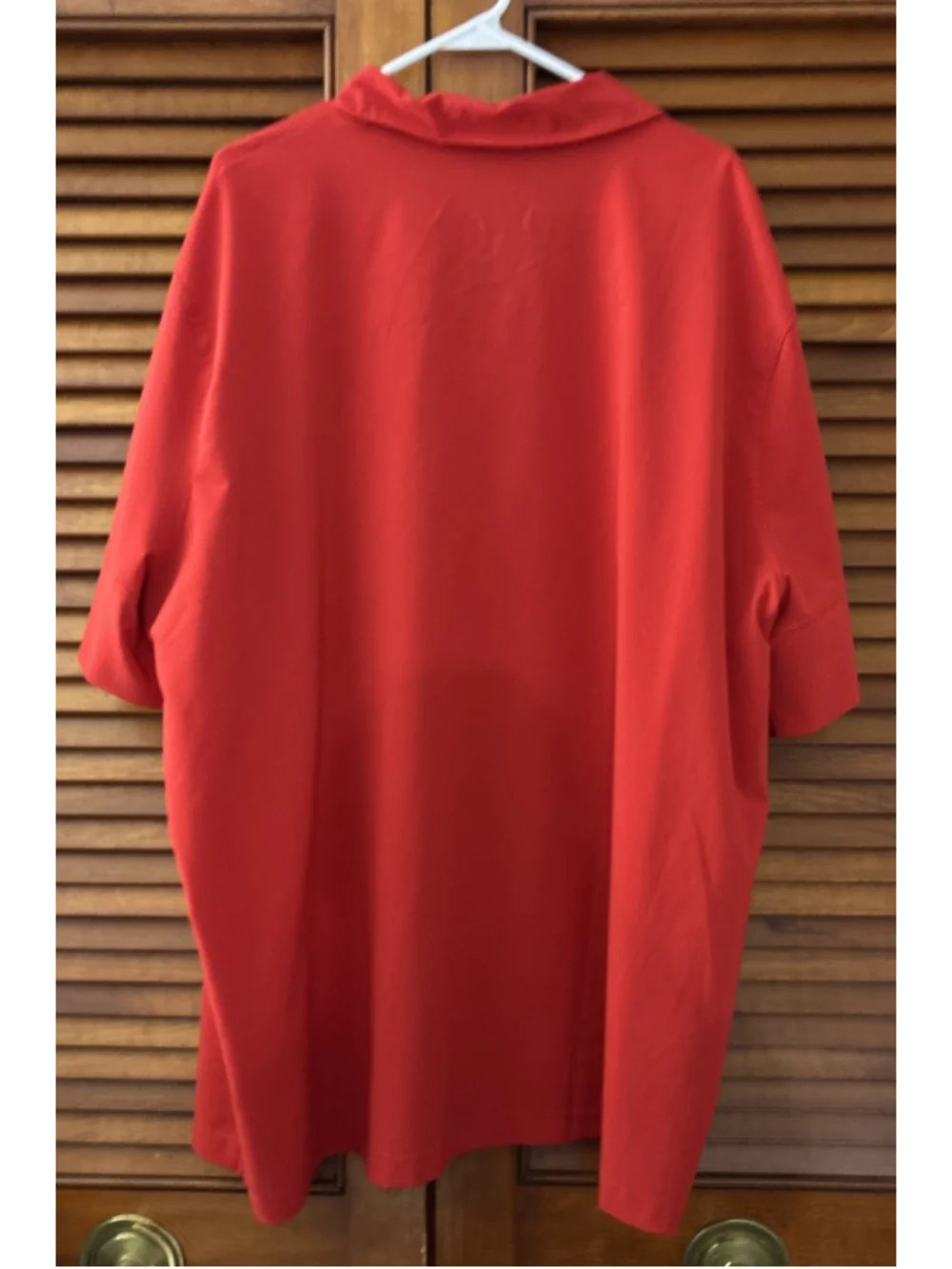 Delaware State Hornets Nike Red Polo Windbreaker Shirt Adult 4XL